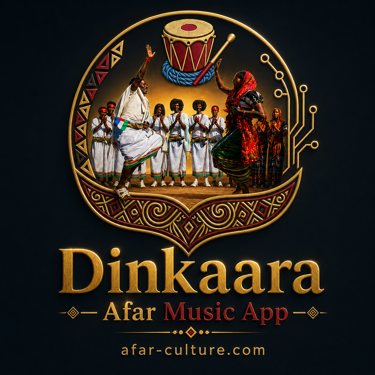 Dinkaara | Afar Music App logo